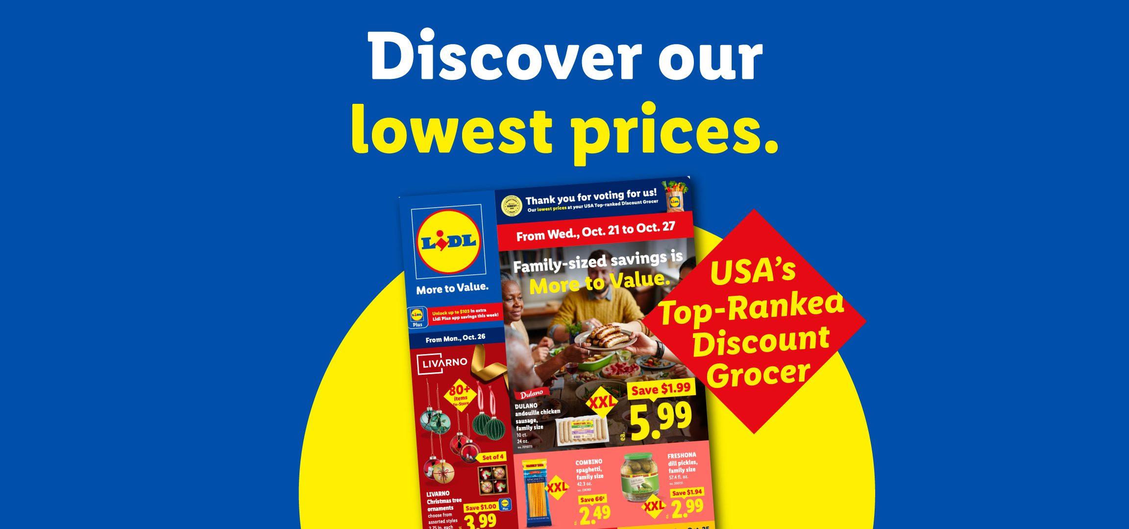 The picture lidl.com shows when its homepage is shared